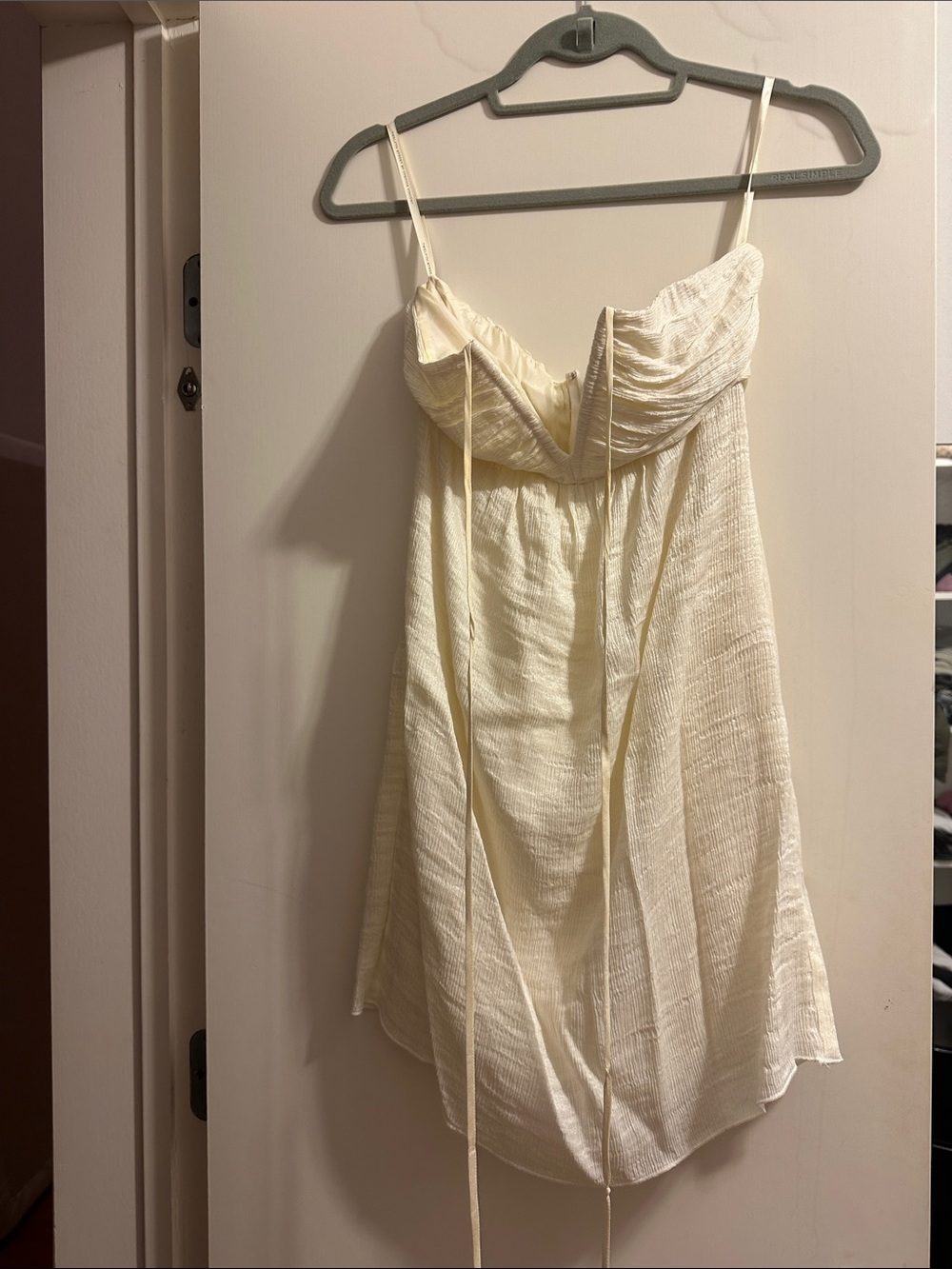 Twelfth Street by Cynthia Vincent Ivory Satin Slip Dress
